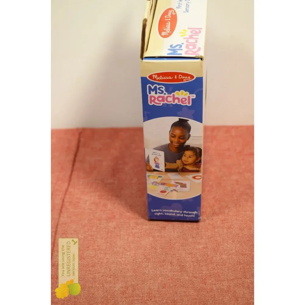 Melissa & Doug Ms. Rache First Words Textured Sensory Flashcards